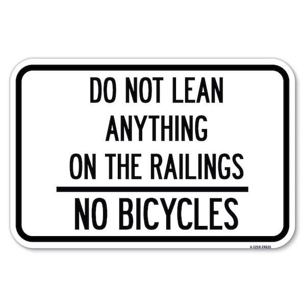 Signmission Safety Sign, 12 in Height, Aluminum, 18 in Length, 24631 A-1218-24631 - main